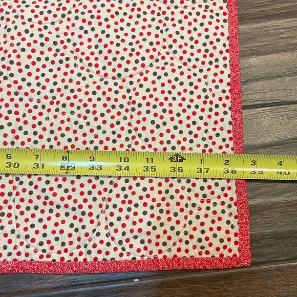 Red sock monkey quilt crib size - Picture 4 of 5